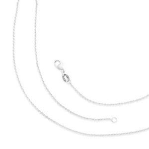 Fine Cable Chain in Sterling Silver, 14K Yellow Gold, 18K Yellow Gold or 18K White Gold