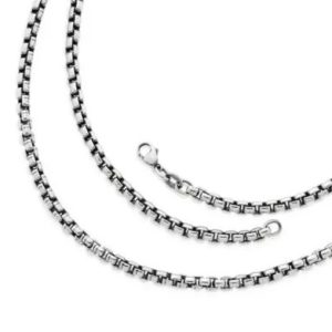 Extra Heavy Box Chain in Sterling Silver