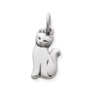 Cat Charm in Sterling Silver