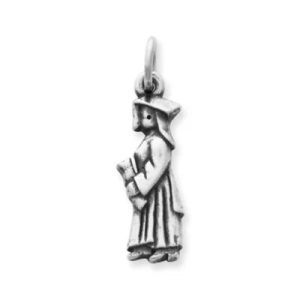Girl Graduate Charm in Sterling Silver