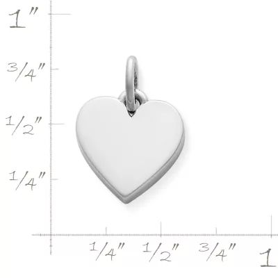 Resolute Heart Charm in Sterling Silver - Image 2
