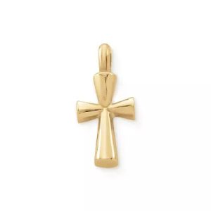 St. Teresa Cross Pendant in 14K Yellow Gold