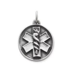 Medical Alert Charm in Sterling Silver