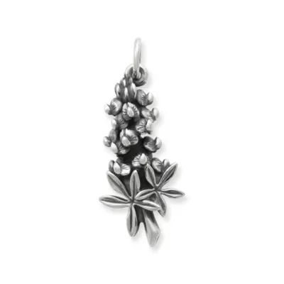 Bluebonnet Charm in Sterling Silver