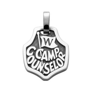 Camp Waldemar Counselor Pendant in Sterling Silver