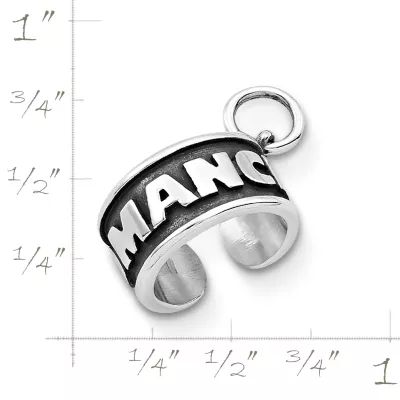 Small Comanche Tribal Bracelet Charm in Sterling Silver - Image 2