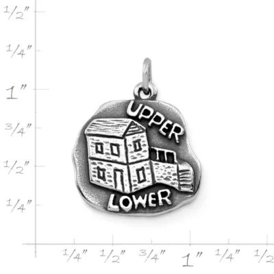 Upper-Lower Cabin Charm in Sterling Silver - Image 2