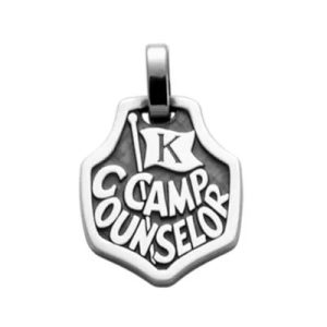 Camp Kickapoo Counselor Pendant in Sterling Silver
