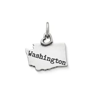 My "Washington" Charm in Sterling Silver