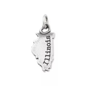 My "Illinois" Charm in Sterling Silver