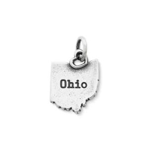My "Ohio" Charm in Sterling Silver
