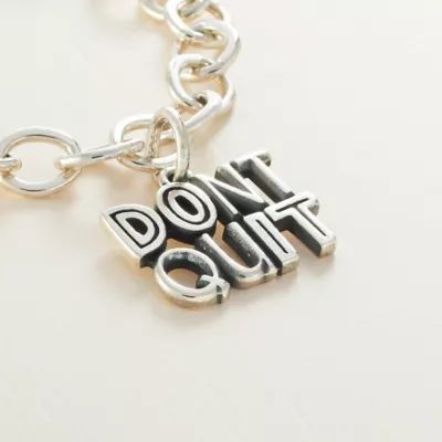 Don't Quit Charm in Sterling Silver - Image 2