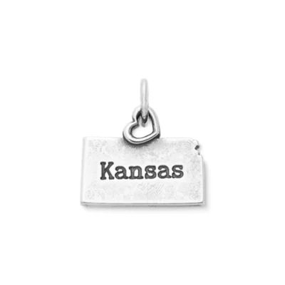 My "Kansas" Charm in Sterling Silver
