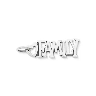 "Family" Charm in Sterling Silver