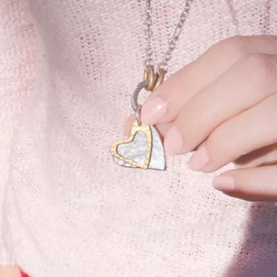 Fearless Hearts Charm in Sterling Silver and Bronze - Image 3