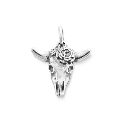 Desert Rose Charm in Sterling Silver or 14K Yellow Gold