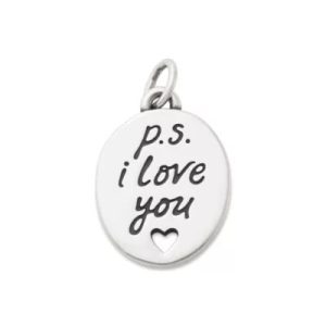 "P.S. I Love You" Charm in Sterling Silver