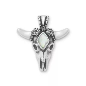 Desert Rose Gemstone Pendant in Sterling Silver