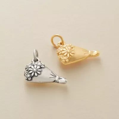 Floral Bouquet Charm in Sterling Silver - Image 3