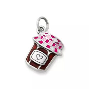 Enamel Berry Sweet Charm in Sterling Silver