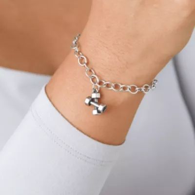 Strong and Fit Charm in Sterling Silver - Image 3