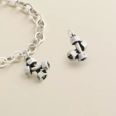 Strong and Fit Charm in Sterling Silver - Image 2