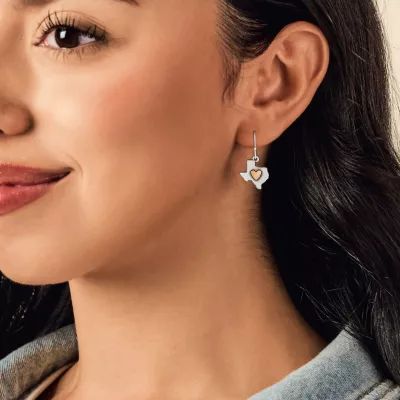 Deep in the Heart of Texas Dangle Earrings in Sterling Silver and Bronze - Image 2