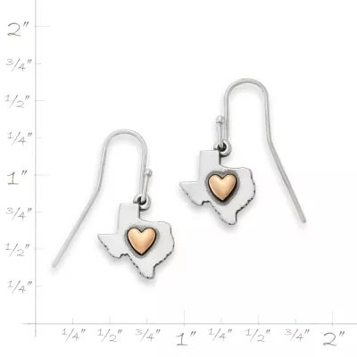 Deep in the Heart of Texas Dangle Earrings in Sterling Silver and Bronze - Image 3