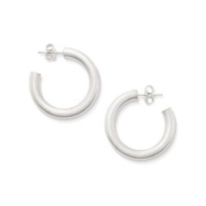 Fiesta Hoop Earrings in Sterling Silver or 14K Yellow Gold