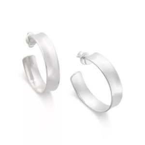Bold Hoop Earrings in Sterling Silver or 14K Yellow Gold