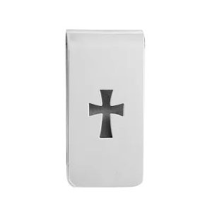 Cross Money Clip in Sterling Silver