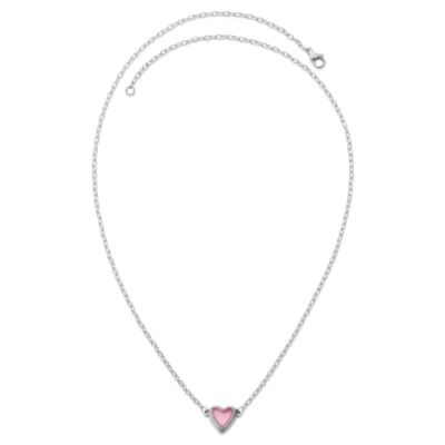 Sweetheart Gemstone Necklace in Sterling Silver - Image 2