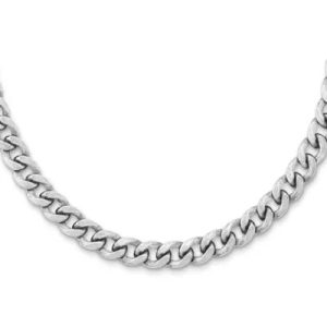 Bold Curb Chain Toggle Necklace in Sterling Silver