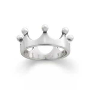 Princess Crown Ring in Sterling Silver