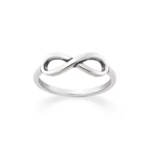 Petite Infinity Ring in Sterling Silver or 14K Yellow Gold