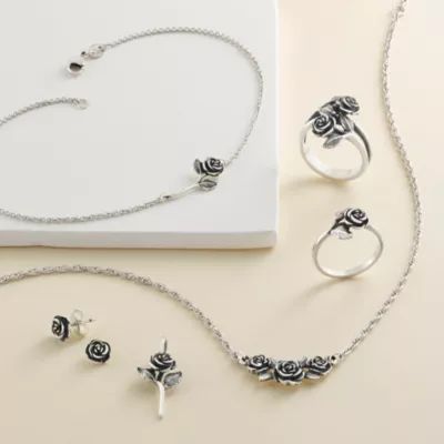 Small Rose Ring in Sterling Silver - Image 2