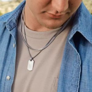 Men's Chains and Tag Pendant