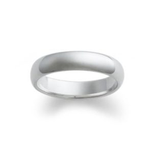 Narrow Athena Wedding Ring in Sterling Silver or 14K Yellow Gold or 14K White Gold